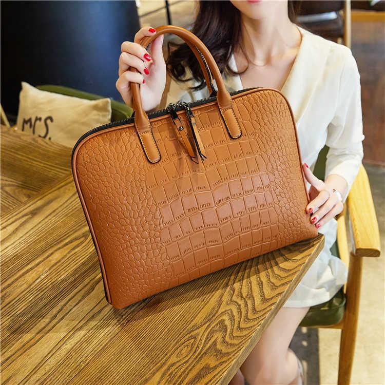 Laptop Leather Shoulder Bag