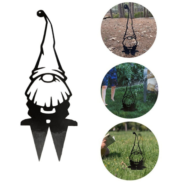 Metal Garden Gnome Stakes | Lawn Art