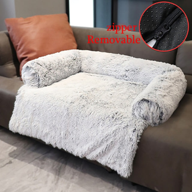 Calming Furniture Protector for Dogs & Pets Soft and Washable Dog Mat for Sofa Bed Couch