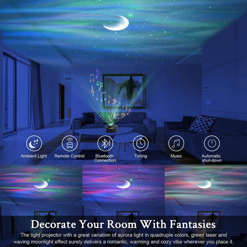 Galaxy Starry Sky Projector Night Light and Speaker