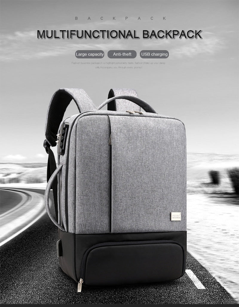 Anti-Theft Backpack with USB Charging for Laptops