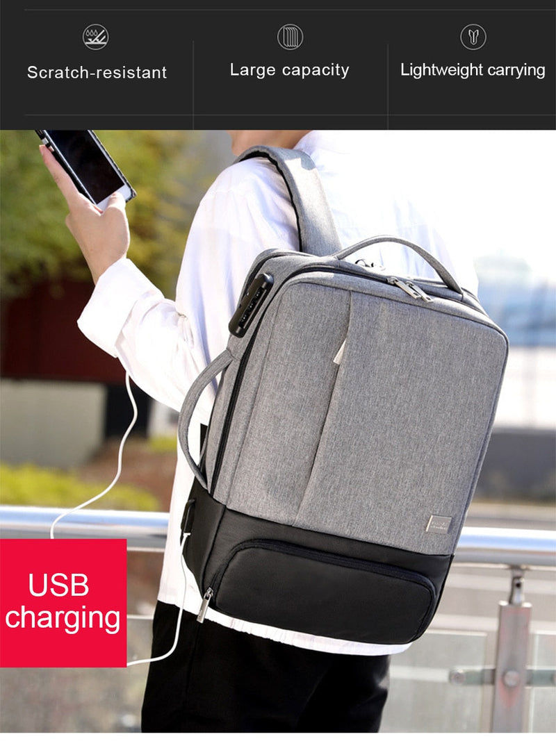 Anti-Theft Backpack with USB Charging for Laptops