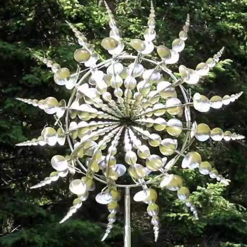 Mesmerizing Kinetic Outdoor Wind Sculpture | 2 Foot Height