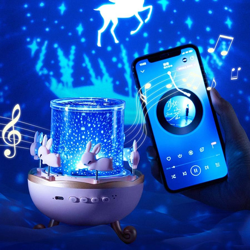 Bluetooth Speaker Star Projector Night Light