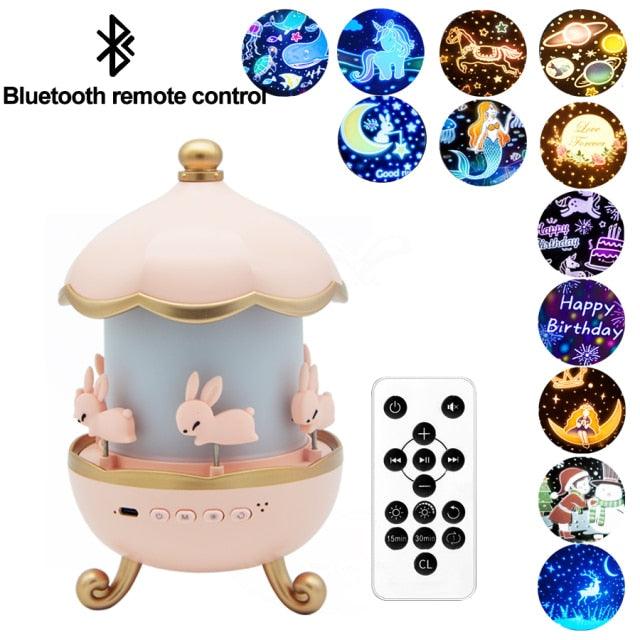 Bluetooth Speaker Star Projector Night Light