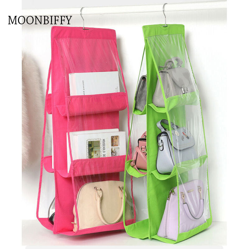 6-Pocket, 3-Layer Hanging Foldable Storage Bags