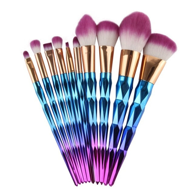 8-Piece Deluxe Makeup Brush Set