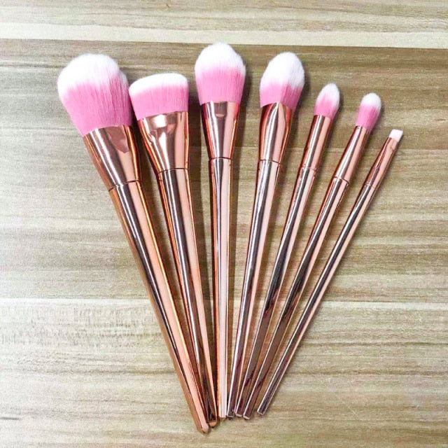 8-Piece Deluxe Makeup Brush Set