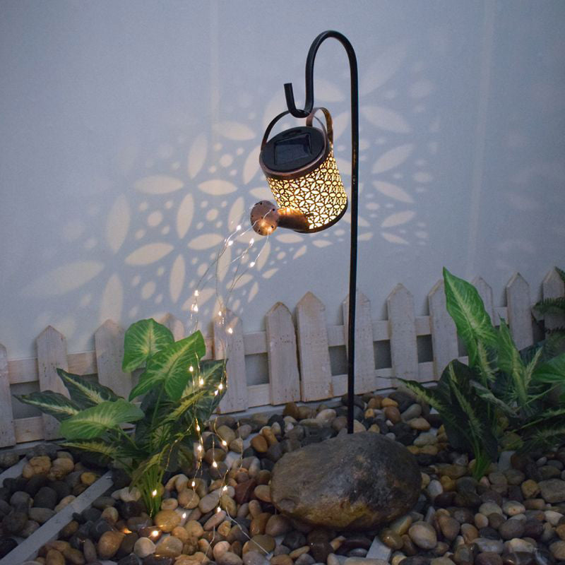 Fairy Watering Can | Sparkling Light-Up Garden Ornament | Solar Powered