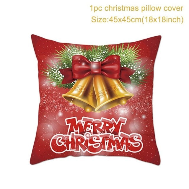 Santa pillowcase Happy New Year Xmas Gifts Christmas Decor For Home Merry Christmas Ornament Navidad Natal Xmas Gifts