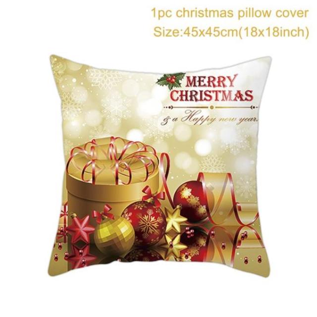 Santa pillowcase Happy New Year Xmas Gifts Christmas Decor For Home Merry Christmas Ornament Navidad Natal Xmas Gifts