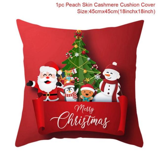 Santa pillowcase Happy New Year Xmas Gifts Christmas Decor For Home Merry Christmas Ornament Navidad Natal Xmas Gifts