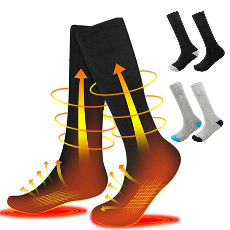 Winter Electric Rechargeable Heated Socks with Batteries for Skiing, Hunting, Keeping Warm, Washable heated Snow socks