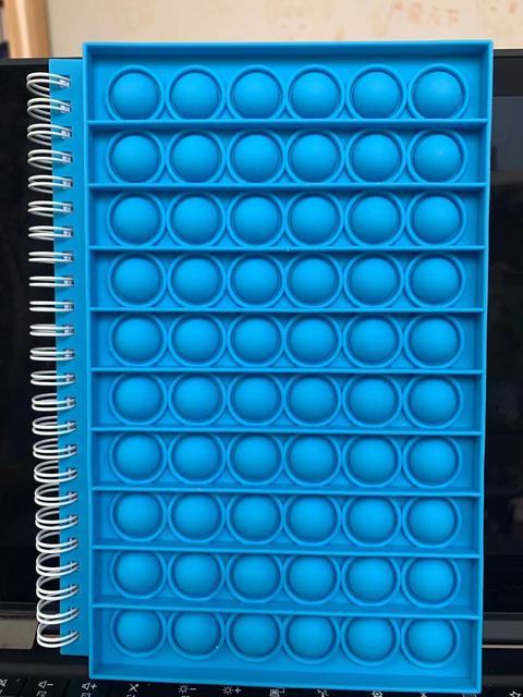 PoppitPad | Fidget Silicon Bubble Notebook | A5 Size