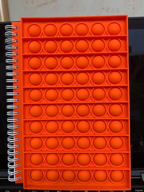 PoppitPad | Fidget Silicon Bubble Notebook | A5 Size