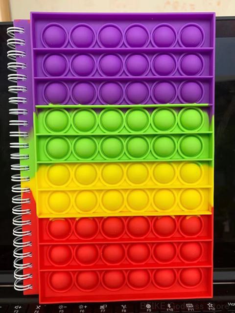 PoppitPad | Fidget Silicon Bubble Notebook | A5 Size