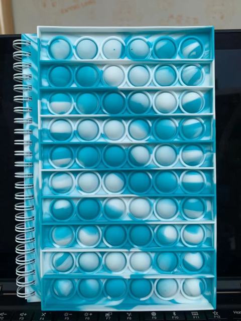 PoppitPad | Fidget Silicon Bubble Notebook | A5 Size