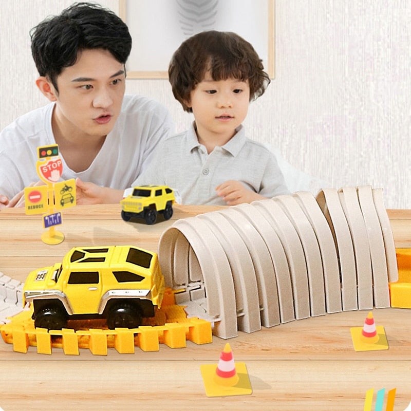 333pcs Car Track with Trucks | Road Construction Set