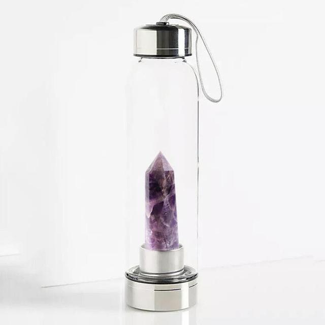 Quartzydrate | Natural Quartz Water Bottle