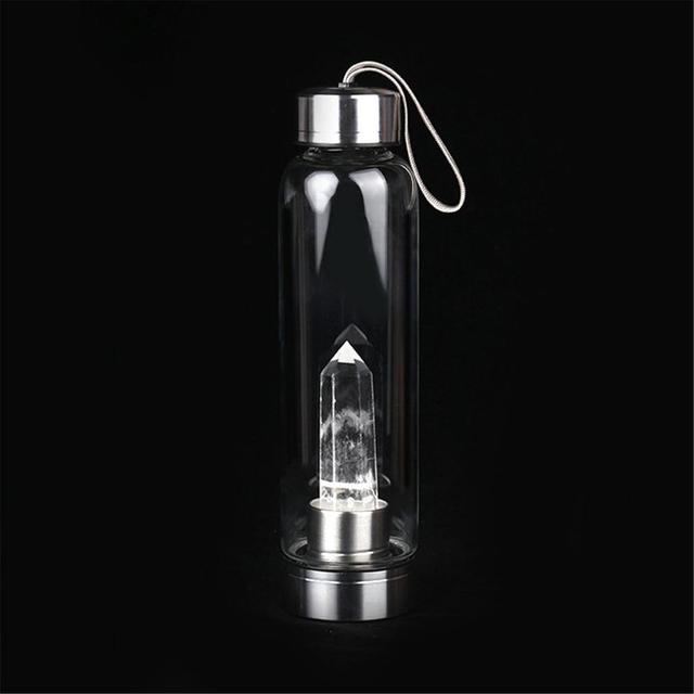 Quartzydrate | Natural Quartz Water Bottle