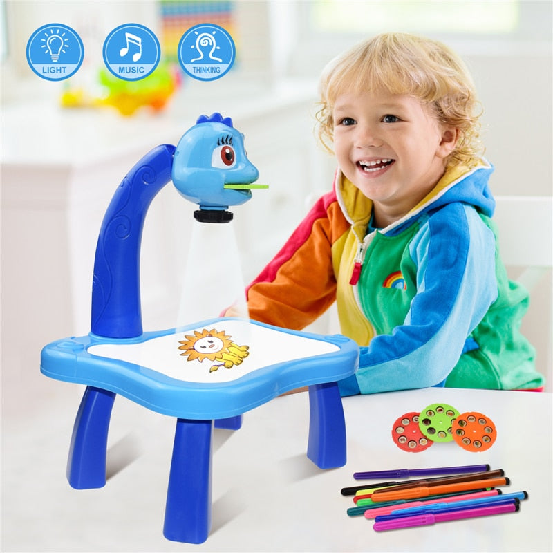 Children Led Projector Art Drawing sketcher Table Kids Painting Board Desk Led Projector Painting Tracing Drawing Table Toys