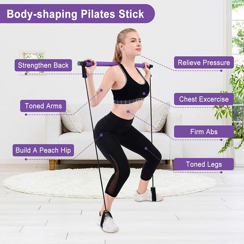 PortaLates™ | Portable Pilates Bar | Resistance Band Bar