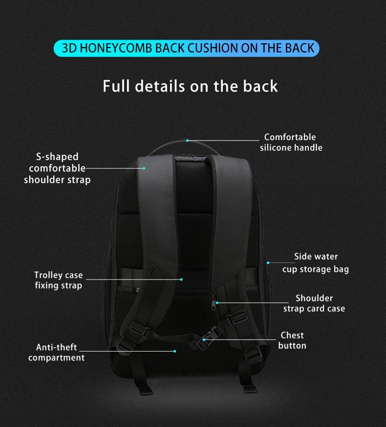 Multifunction Hard Shell Anti Theft Waterproof Laptop Backpack