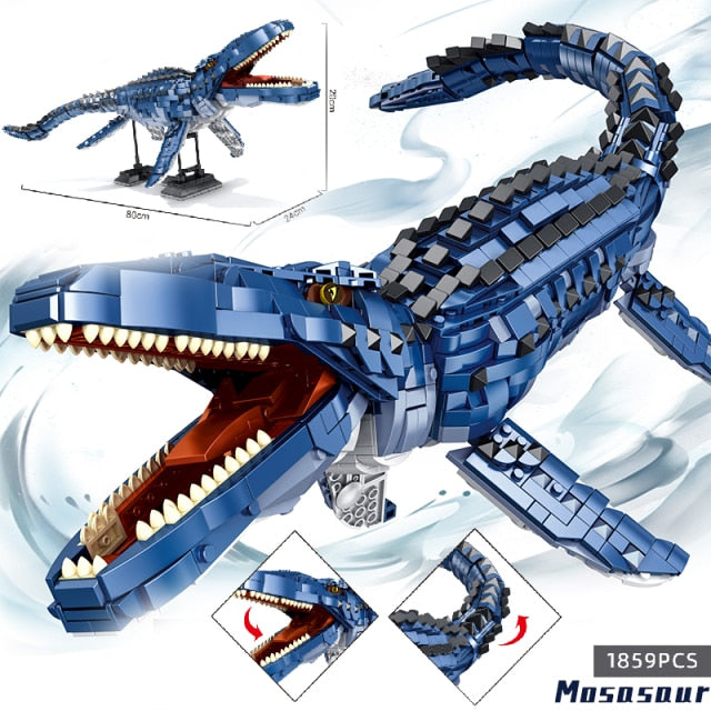 2100pcs Building Block Dinosaur Kit | Articulated Joints