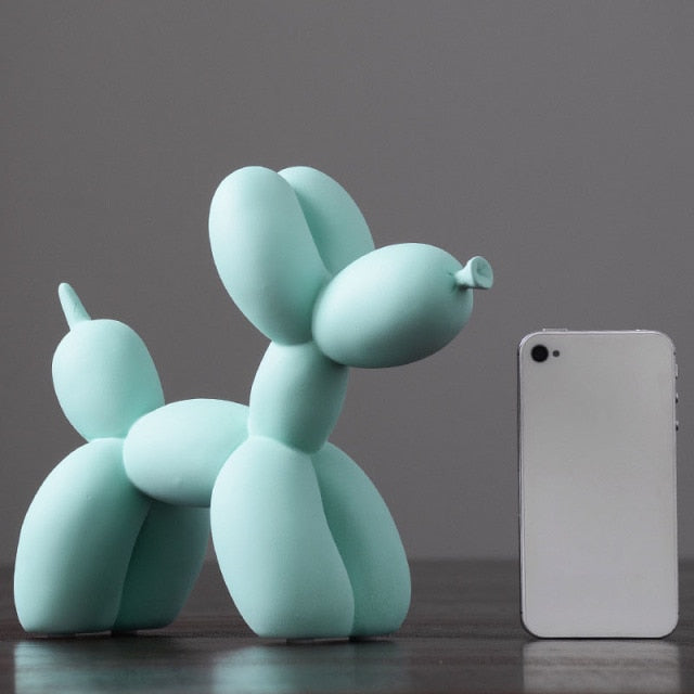 Sleek Dog Balloon Contemporary/Modern Art Statuette | Nordic Accessories