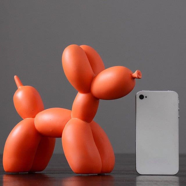 Sleek Dog Balloon Contemporary/Modern Art Statuette | Nordic Accessories