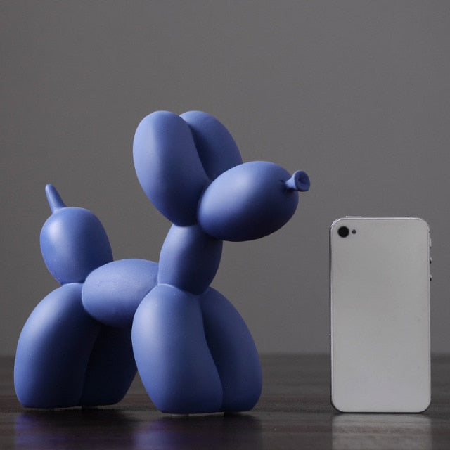 Sleek Dog Balloon Contemporary/Modern Art Statuette | Nordic Accessories