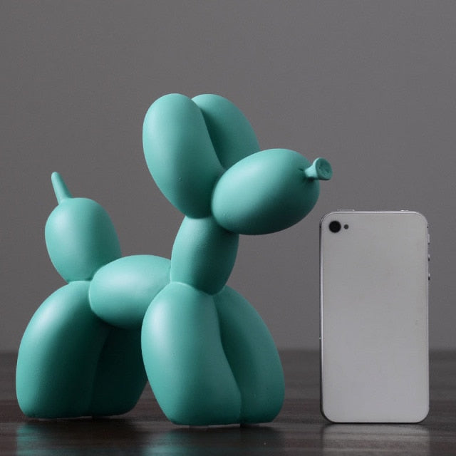 Sleek Dog Balloon Contemporary/Modern Art Statuette | Nordic Accessories