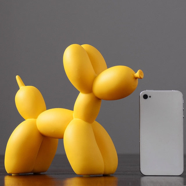 Sleek Dog Balloon Contemporary/Modern Art Statuette | Nordic Accessories