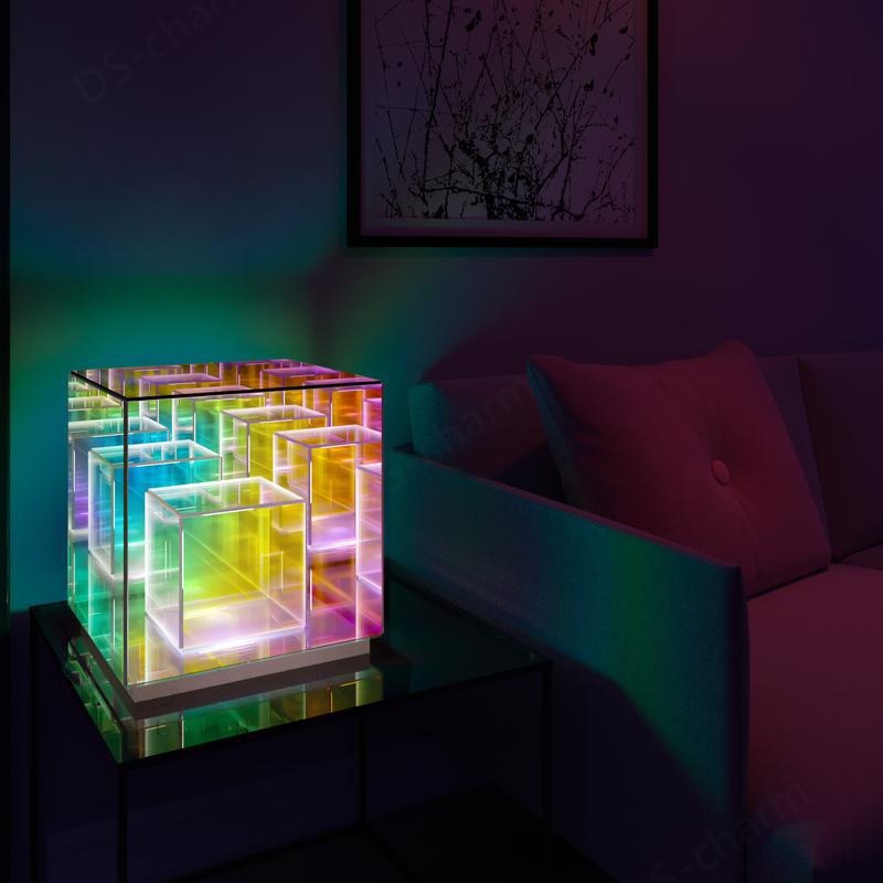 OpticalMagic | Mind-Bending Optical Cube Lamp