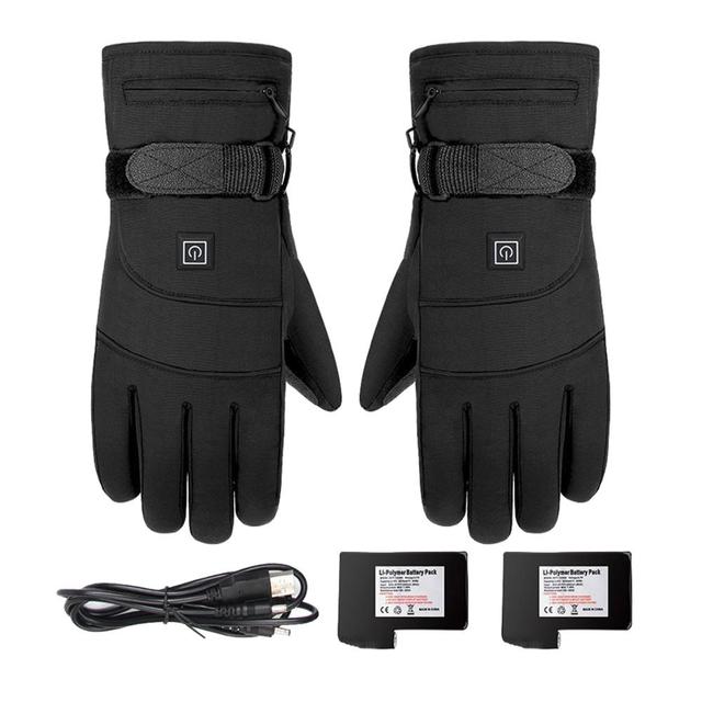 Winter Heated Gloves, Electric Heated Gloves, Motorcycle Heated Gloves, Mens and Womens Snow Heated Gloves