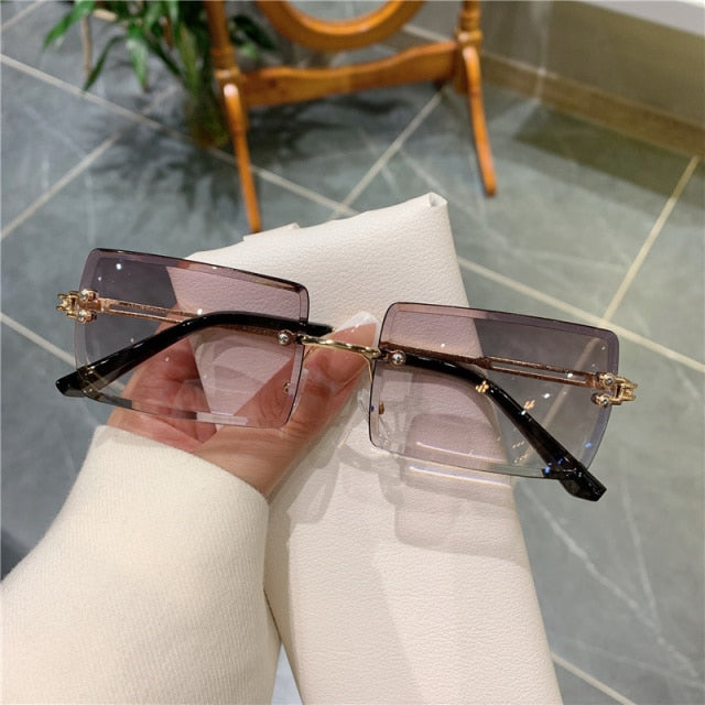 Frameless Square Tinted Shades | Women's | UV400