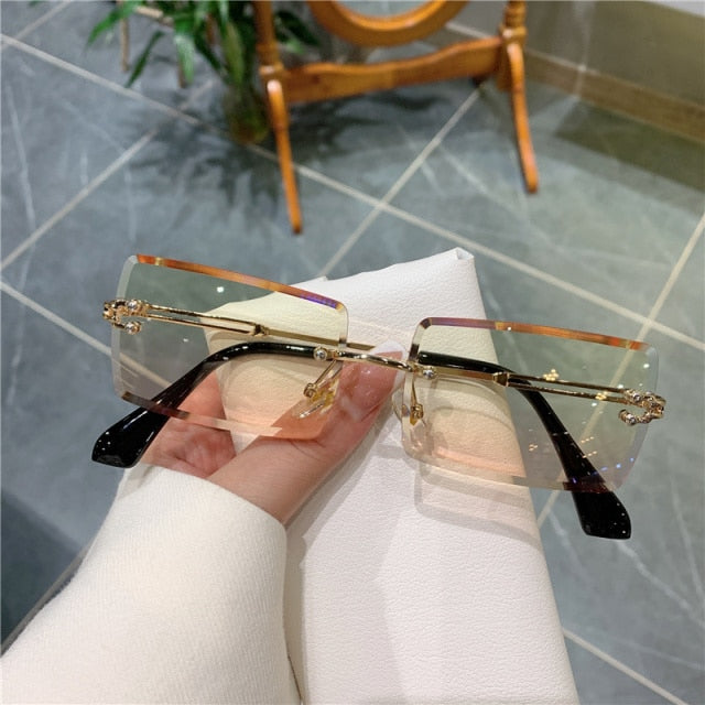 Frameless Square Tinted Shades | Women's | UV400