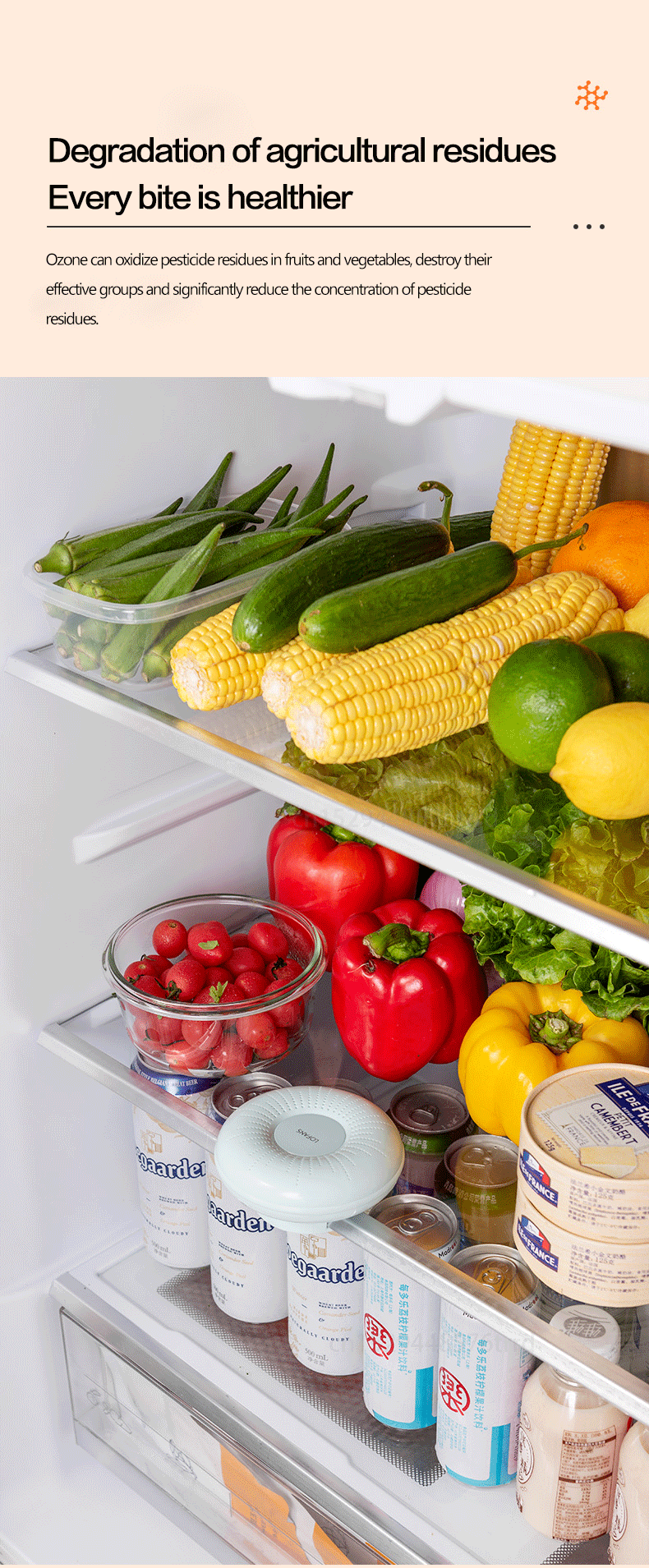 Automatic Fridge Deoderizer & Air Purifier