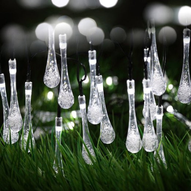 DropLights | Sparkling Outdoor Fairy Drop Lights | 6.5YDS / 30 LEDS