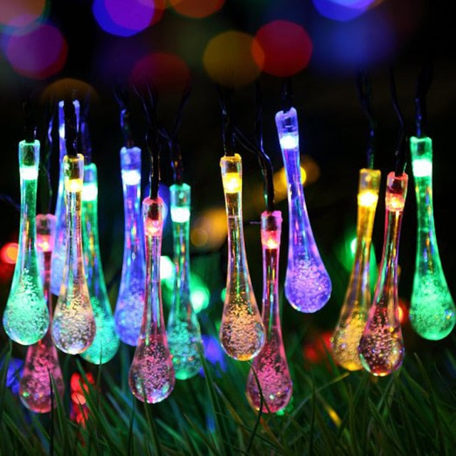 DropLights | Sparkling Outdoor Fairy Drop Lights | 6.5YDS / 30 LEDS