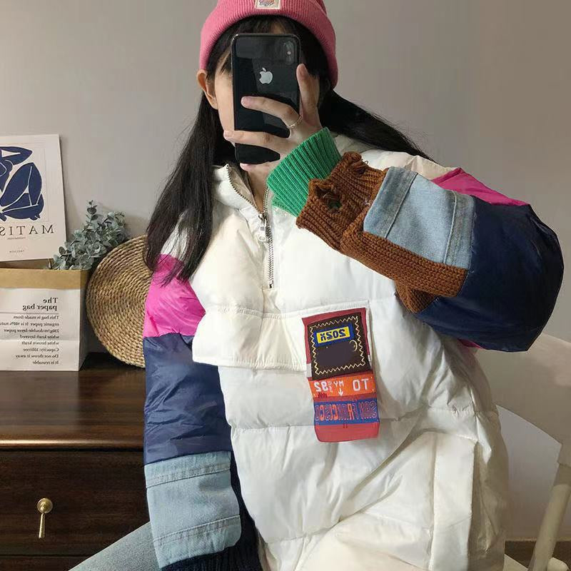 Women's Down Winter Jacket White Goose AE