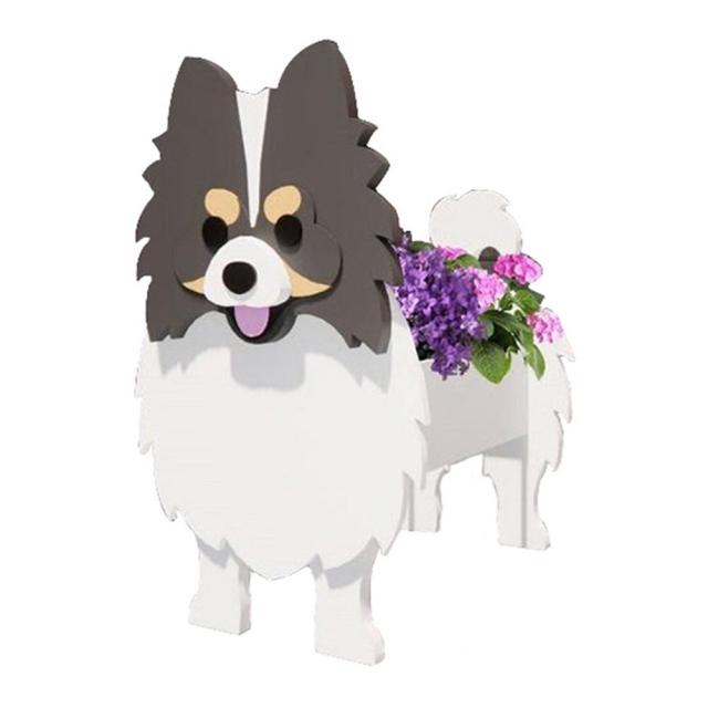 Wooden Cartoon Dog Planter | Garden & Flower