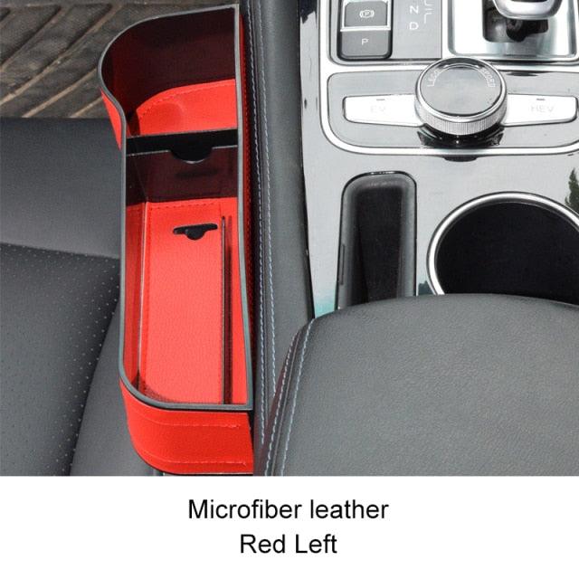 PU Leather Universal Auto Organizer Seat Gap Car Storage Box