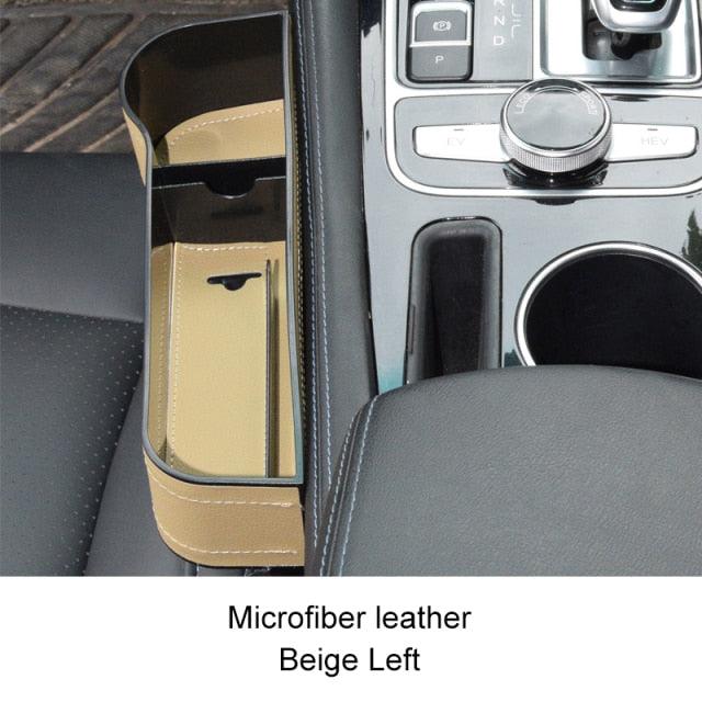 PU Leather Universal Auto Organizer Seat Gap Car Storage Box