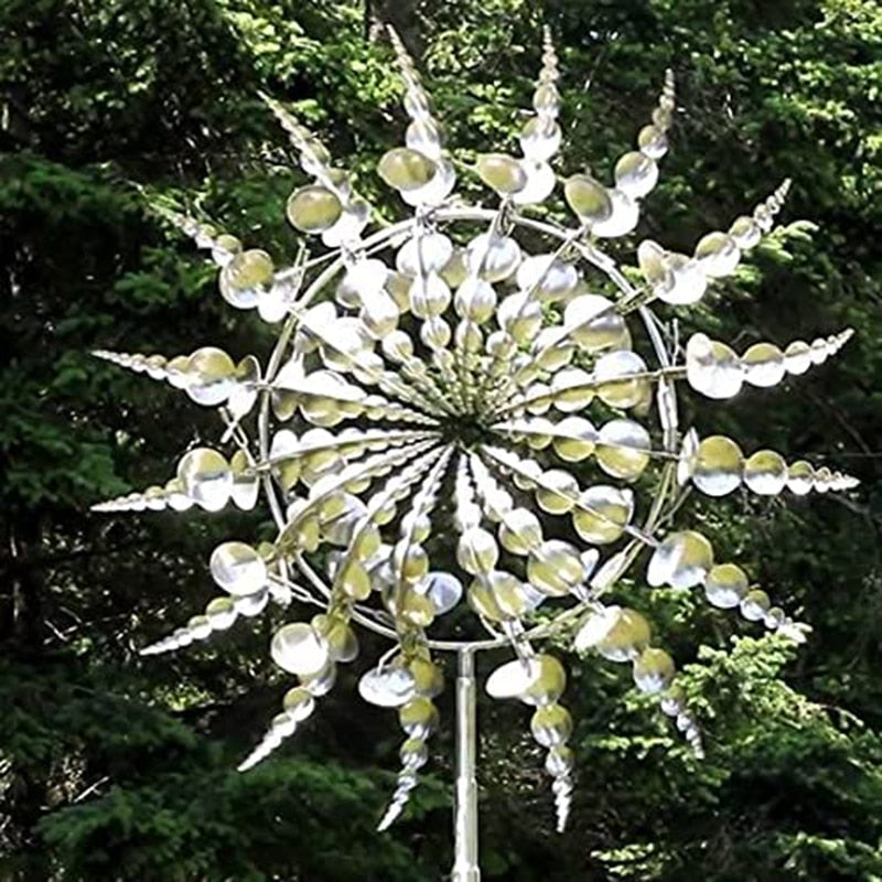 Magical Yard Windmill, Unique Metal Windmill For Garden Yard Art