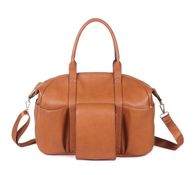 AlwaysBag | Leather Baby Diaper Nursing Bag