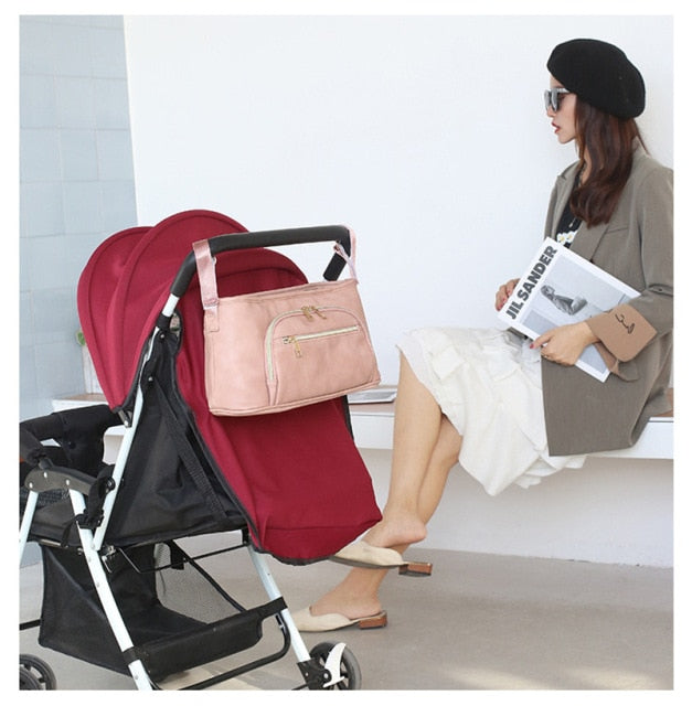 AlwaysBag | Leather Baby Diaper Nursing Bag