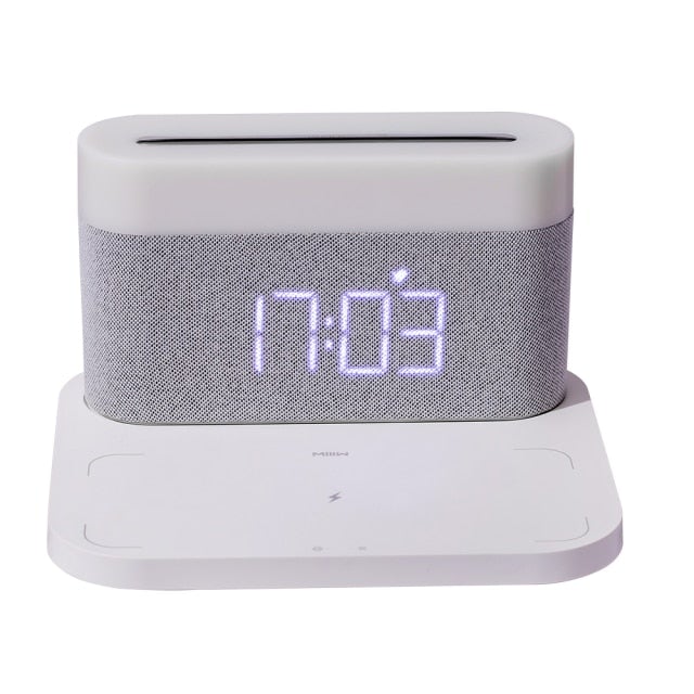 Wireless Charging Phone Lamp Digital Clock - Wireless Charger, Alarm Clock and LED Lamp