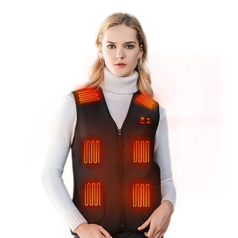 7 Heating Zone Unisex Self-Heating Winter Vest | USB Rechargeable | Washable