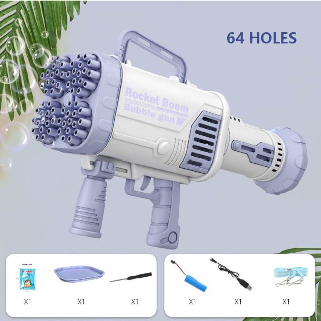 The Ultimate Handheld Bubble Machine | 64 Holes | Rechargeable